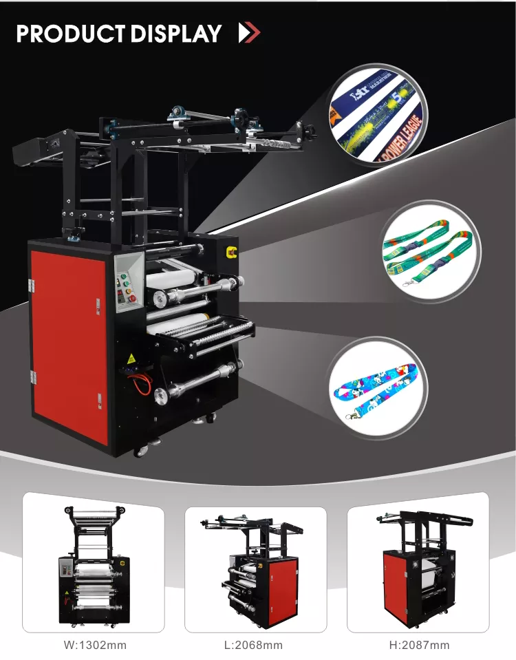 Roller lanyard heat transfer press machine Roller lanyard heat transfer press machine